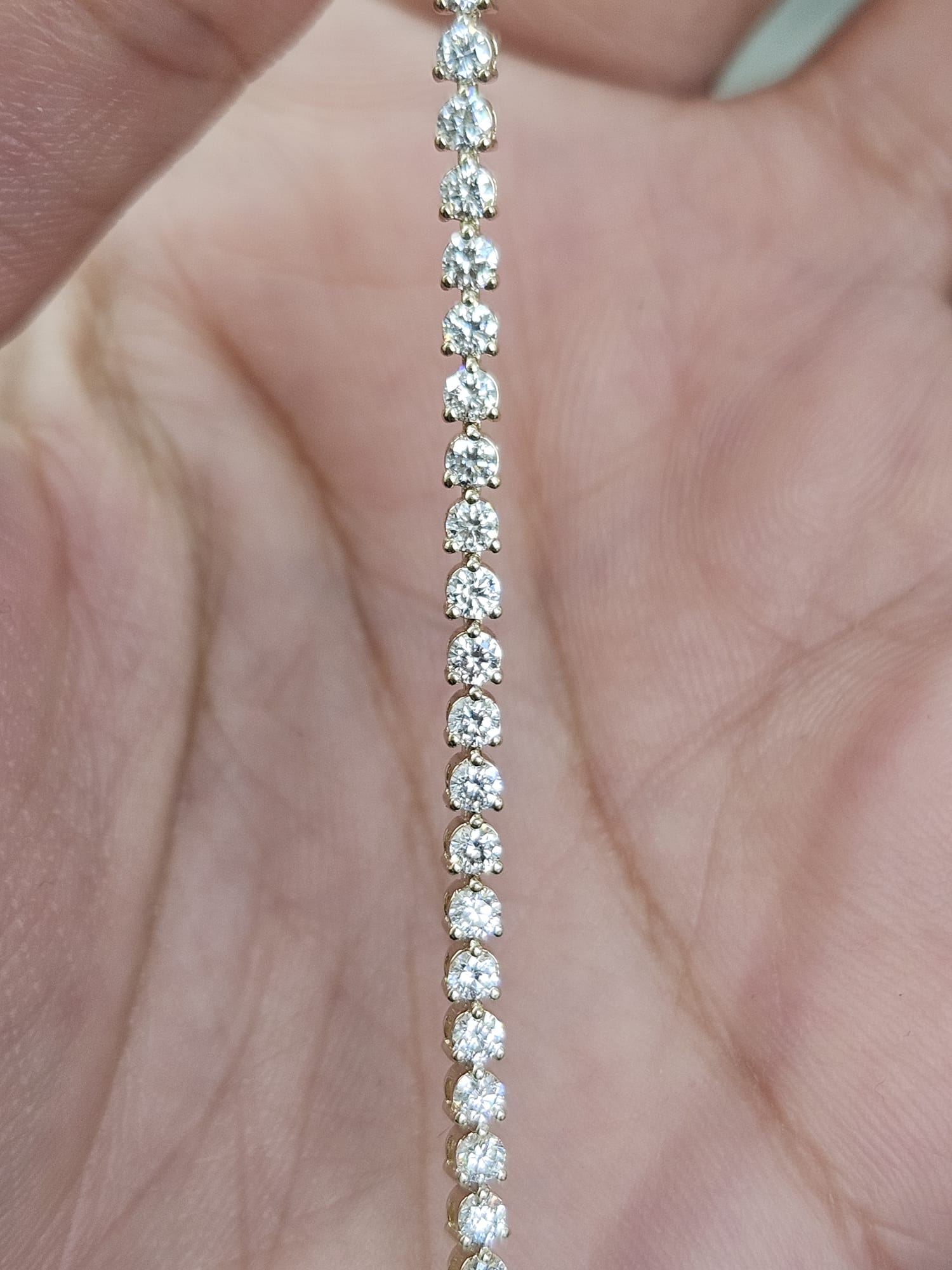 IGI 2.41cttw Yellow Gold 3 Prongs Lab Diamond 7.25" Tennis Bracelet