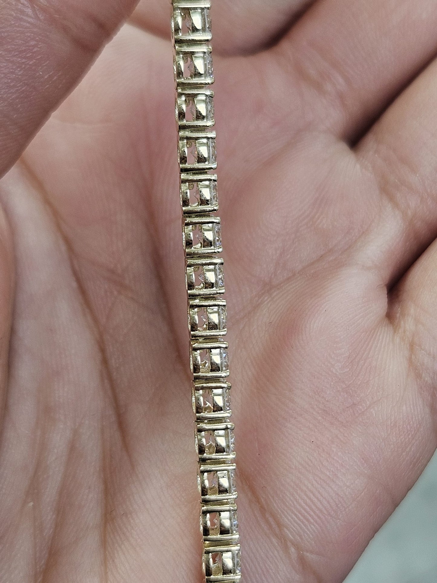 IDT Certified 24.13cttw Yellow Gold Lab Diamond 17.25" Necklace