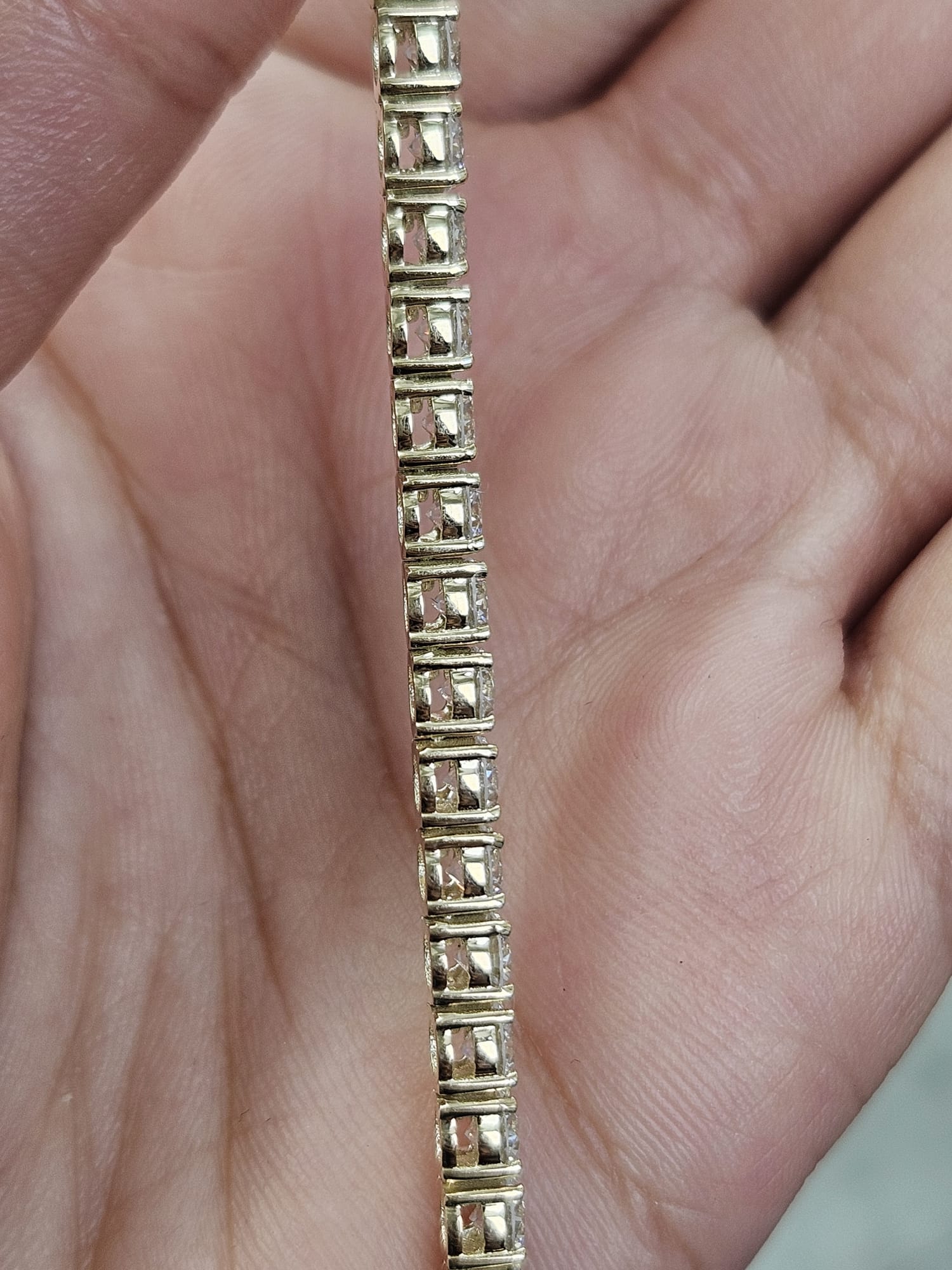 IDT Certified 24.13cttw Yellow Gold Lab Diamond 17.25" Necklace