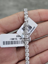 IGI 9.53cttw White Gold Lab Diamond 7" Tennis Bracelet