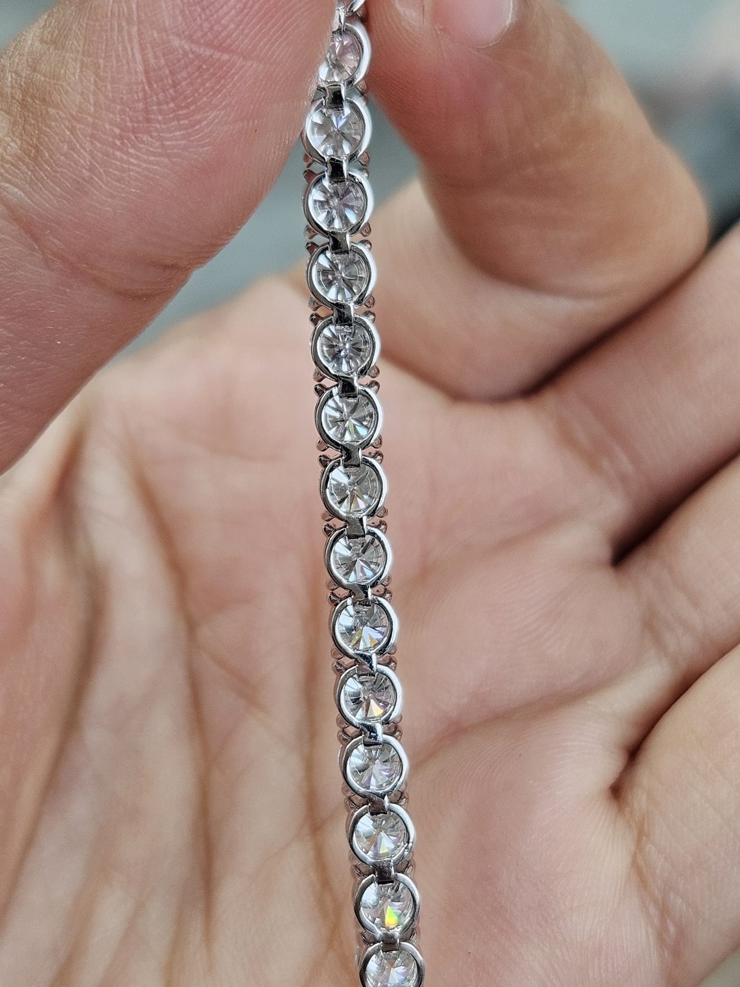 IGI 9.53cttw White Gold Lab Diamond 7" Tennis Bracelet