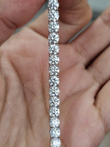 IGI 9.53cttw White Gold Lab Diamond 7" Tennis Bracelet