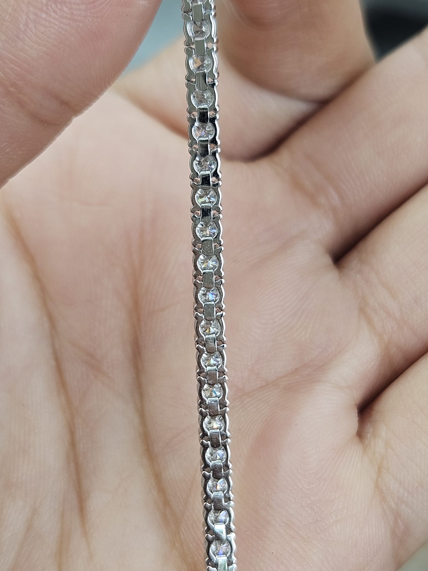 IGI 4.21cttw White Gold Lab Diamond 7" Tennis Bracelet