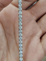 IGI 4.21cttw White Gold Lab Diamond 7" Tennis Bracelet