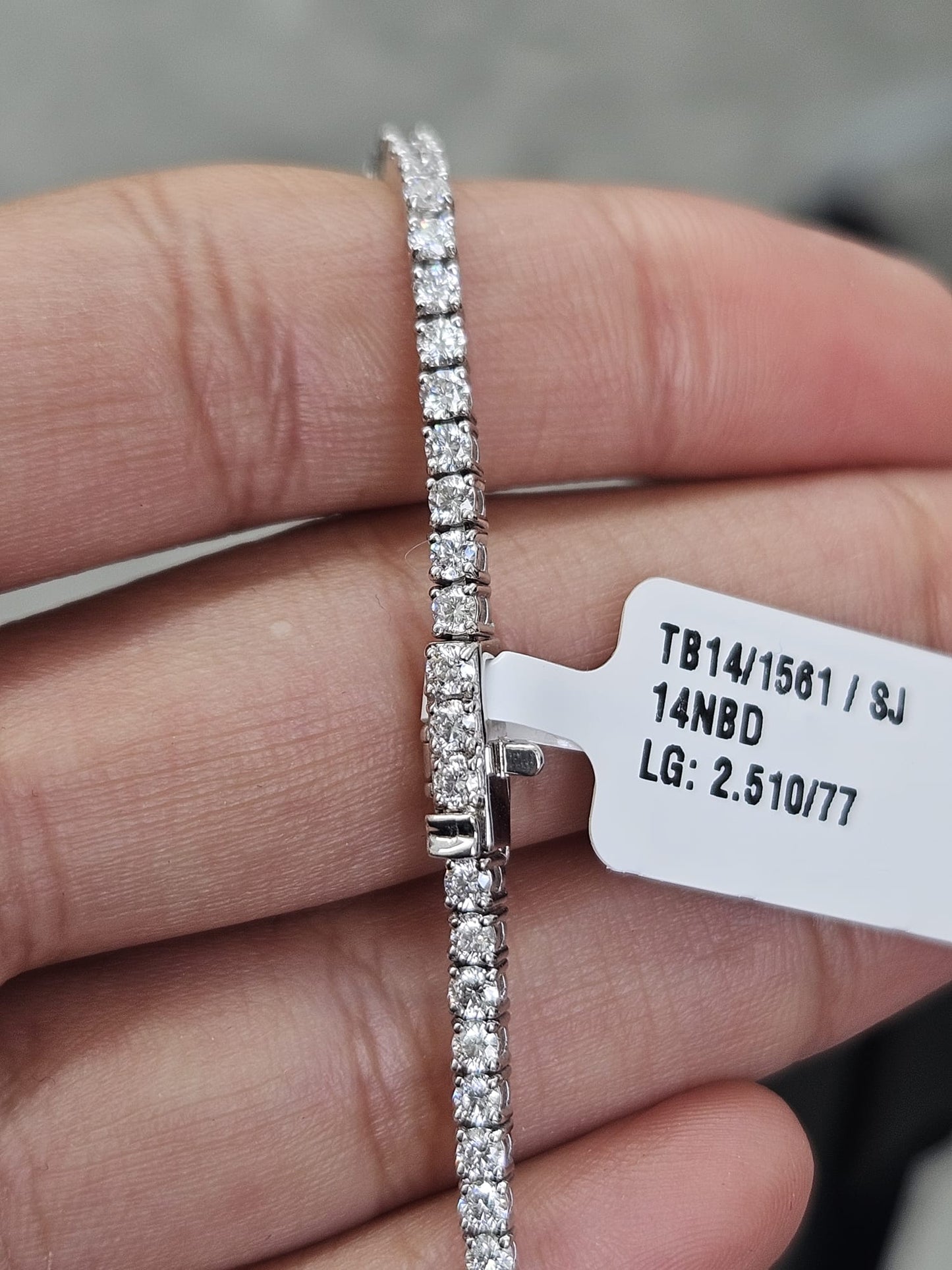 2.5cttw Lab Diamond 7" Bracelet