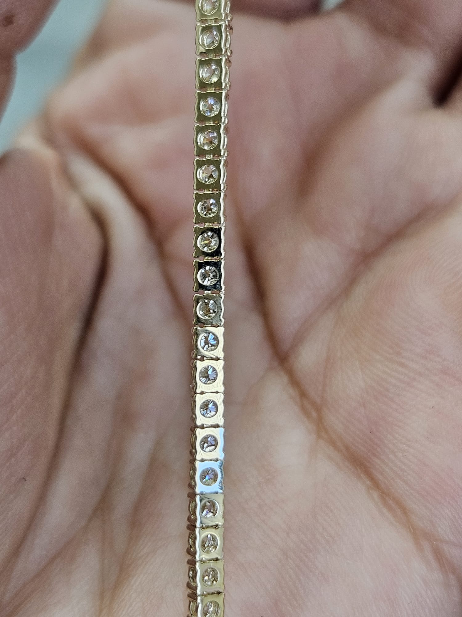 IGI 7.29cttw Yellow Gold Lab Diamond 20" Tennis Necklace