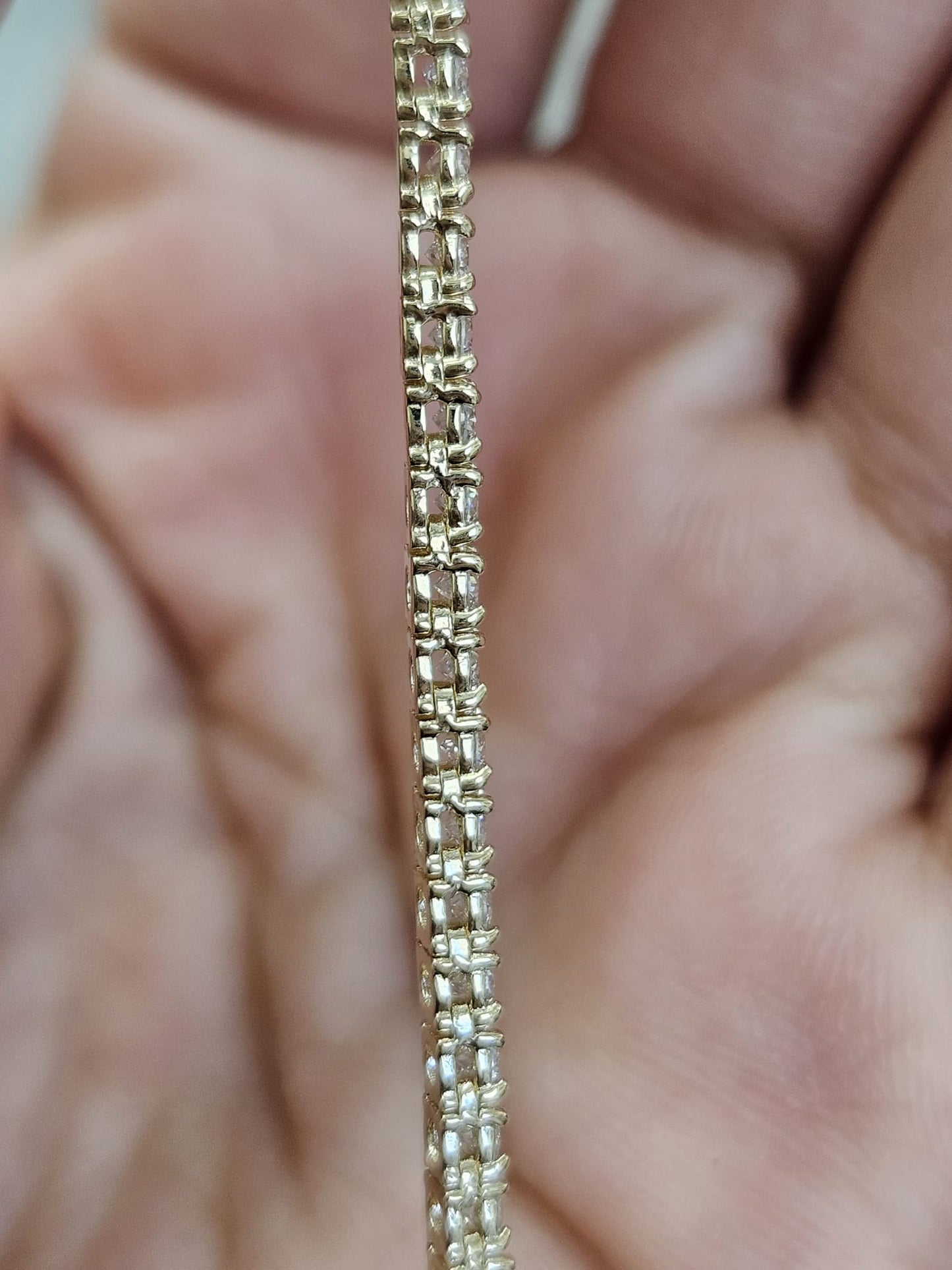 IGI 7.29cttw Yellow Gold Lab Diamond 20" Tennis Necklace
