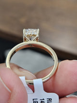 IGI 1.69cttw Yellow Gold Cushion Hidden Halo Lab Diamond Ring