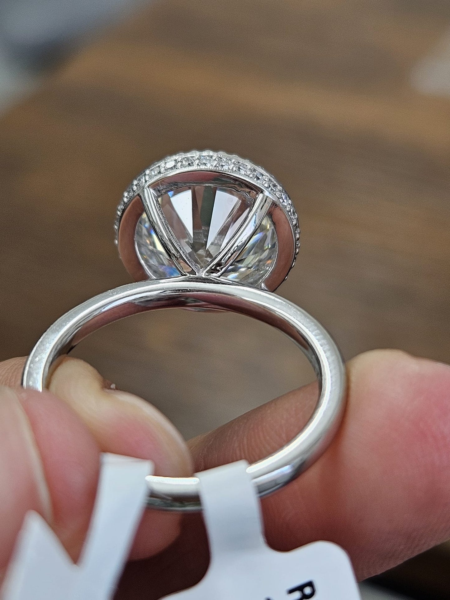 IGI 6.03cttw White Gold Round Lab Diamond Ring