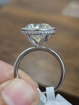 IGI 6.03cttw White Gold Round Lab Diamond Ring
