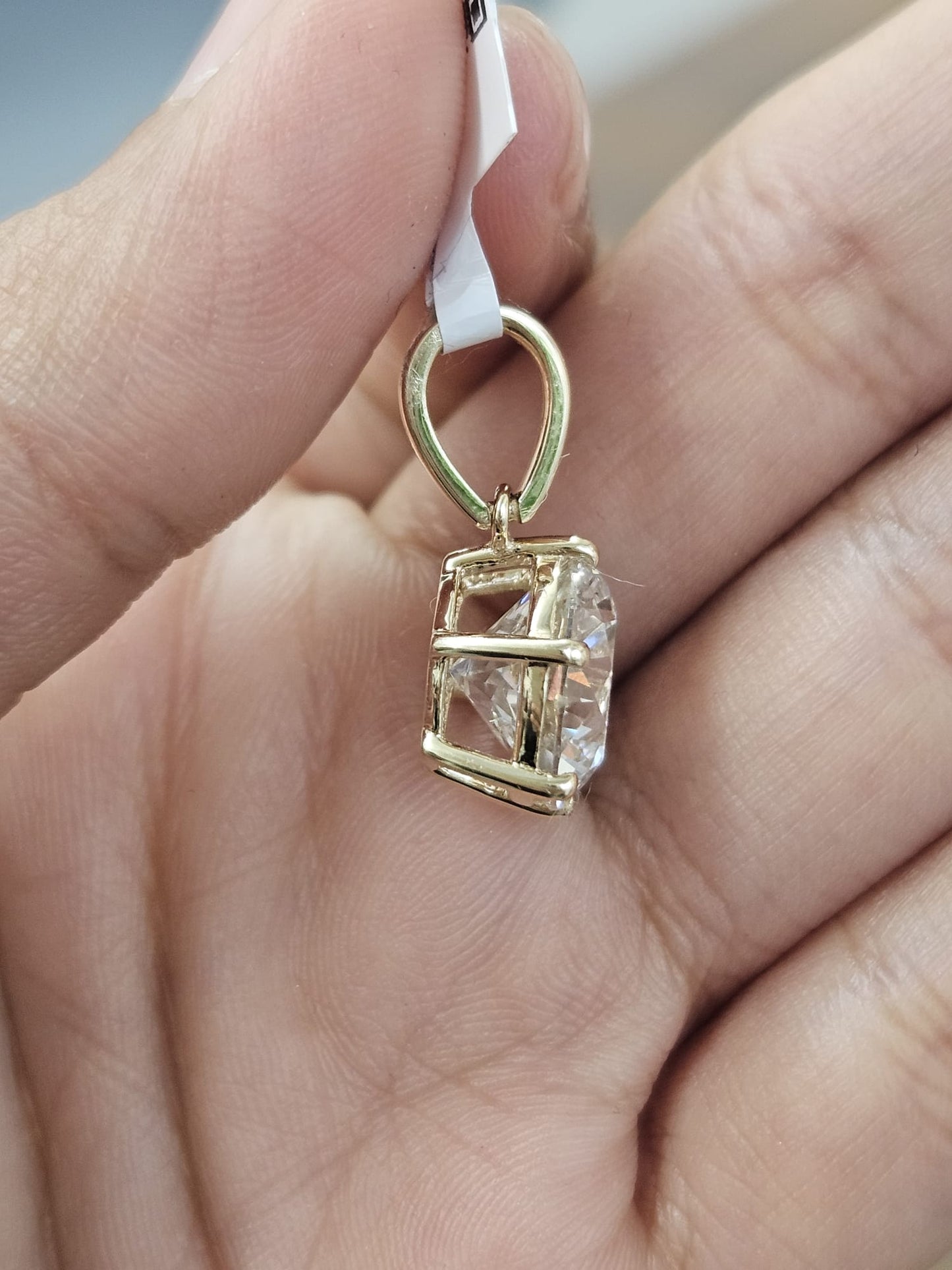 IGI 4.81cttw Yellow Gold Round Lab Diamond Pendant