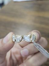 5.73cttw Yellow Gold Mixed Shape Lab Diamond Eternity Band