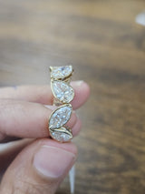 5.73cttw Yellow Gold Mixed Shape Lab Diamond Eternity Band