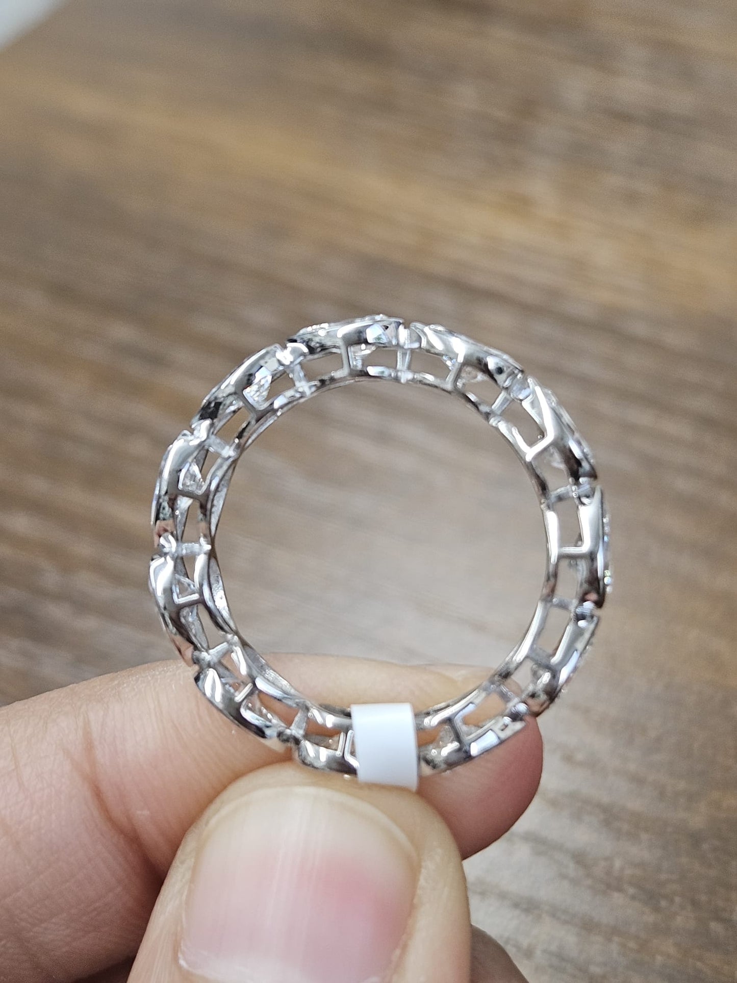 2.72cttw White Gold Pear Shape Lab Diamond Eternity Band