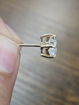 IGI 3cttw Yellow Gold Star Shaped Lab Diamond Studs