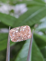 IGI 7.05CT CUSHION FANCY VIVID PINK VVS2