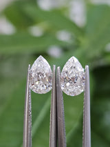 IGI 1CT + 1.02CT PEAR E VVS1 PAIR