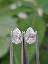 IGI 1CT + 1.01CT PEAR D VVS2 PAIR