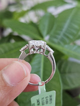 EGL Certified 2.50cttw Heart Shape White Gold Lab Diamond Ring