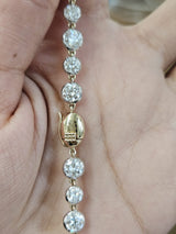 Georgian Set Yellow Gold Lab Diamond 16" Necklace