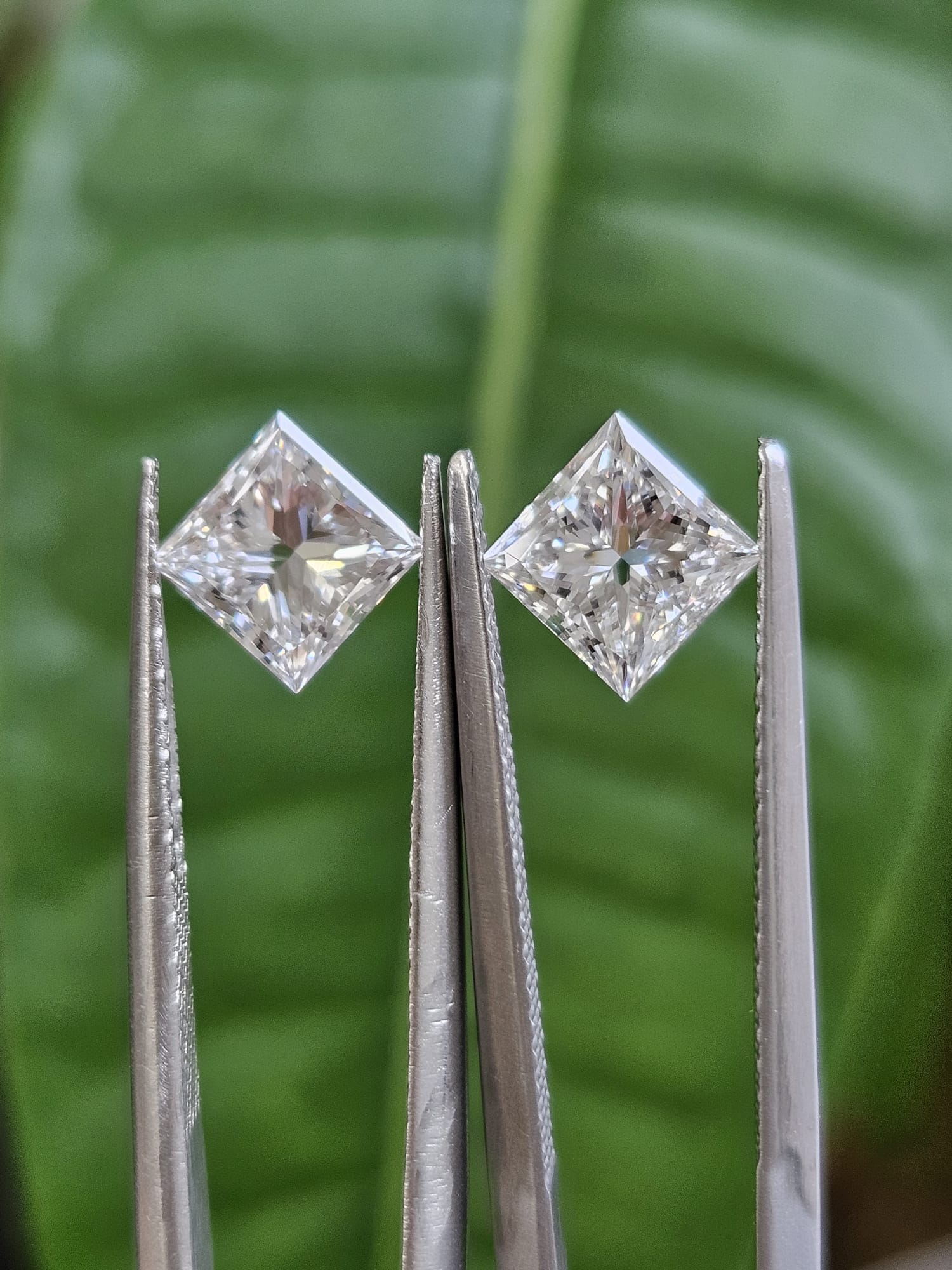 IGI 1.01CT + 1.03CT PRINCESS E VS1 + F VS1 PAIR