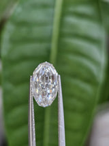 IGI 2.04CT OVAL STEP CUT F VVS2