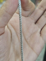 18K White Gold 3.25cttw Lab Diamond 7" Tennis Bracelet