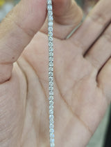 18K White Gold 3.25cttw Lab Diamond 7" Tennis Bracelet