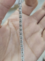 18K White Gold 11.57cttw Lab Diamond 7" Tennis Bracelet
