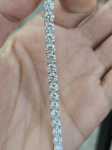 18K White Gold 11.61cttw Lab Diamond 7" Tennis Bracelet