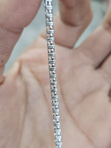 18K White Gold 4.79cttw Lab Diamond 7" Tennis Bracelet