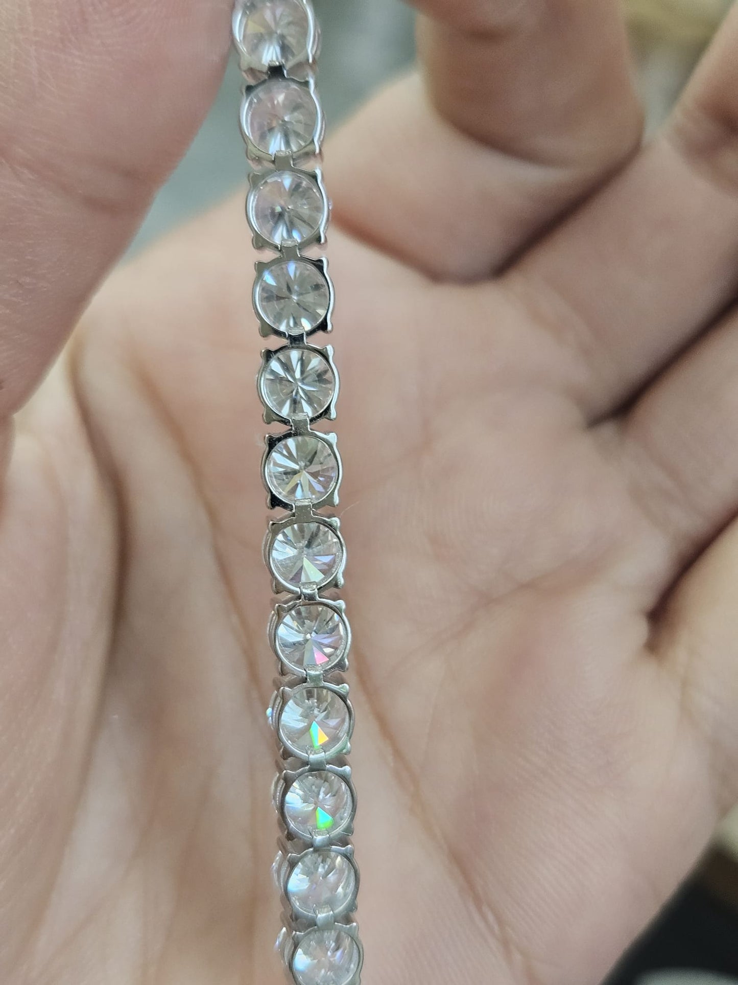 18K White Gold 18.26cttw Lab Diamond 7" Tennis Bracelet