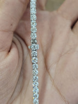 18K White Gold 19.93cttw Lab Diamond 22" Tennis Necklace