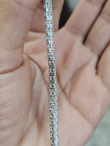 18K White Gold 19.93cttw Lab Diamond 22" Tennis Necklace