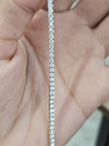 18K White Gold 7.24cttw Lab Diamond 16" Tennis Necklace