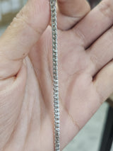 18K White Gold 6.58cttw Lab Diamond 16" Tennis Necklace