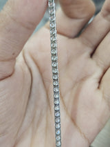 18K White Gold 10.93cttw Lab Diamond 16" Tennis Necklace