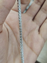 18K White Gold 10.93cttw Lab Diamond 16" Tennis Necklace
