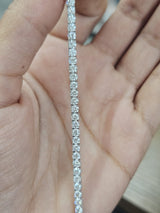 18K White Gold 10.93cttw Lab Diamond 16" Tennis Necklace