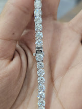18K White Gold 26.38cttw Lab Diamond 16" Tennis Necklace