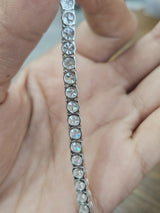 18K White Gold 26.38cttw Lab Diamond 16" Tennis Necklace
