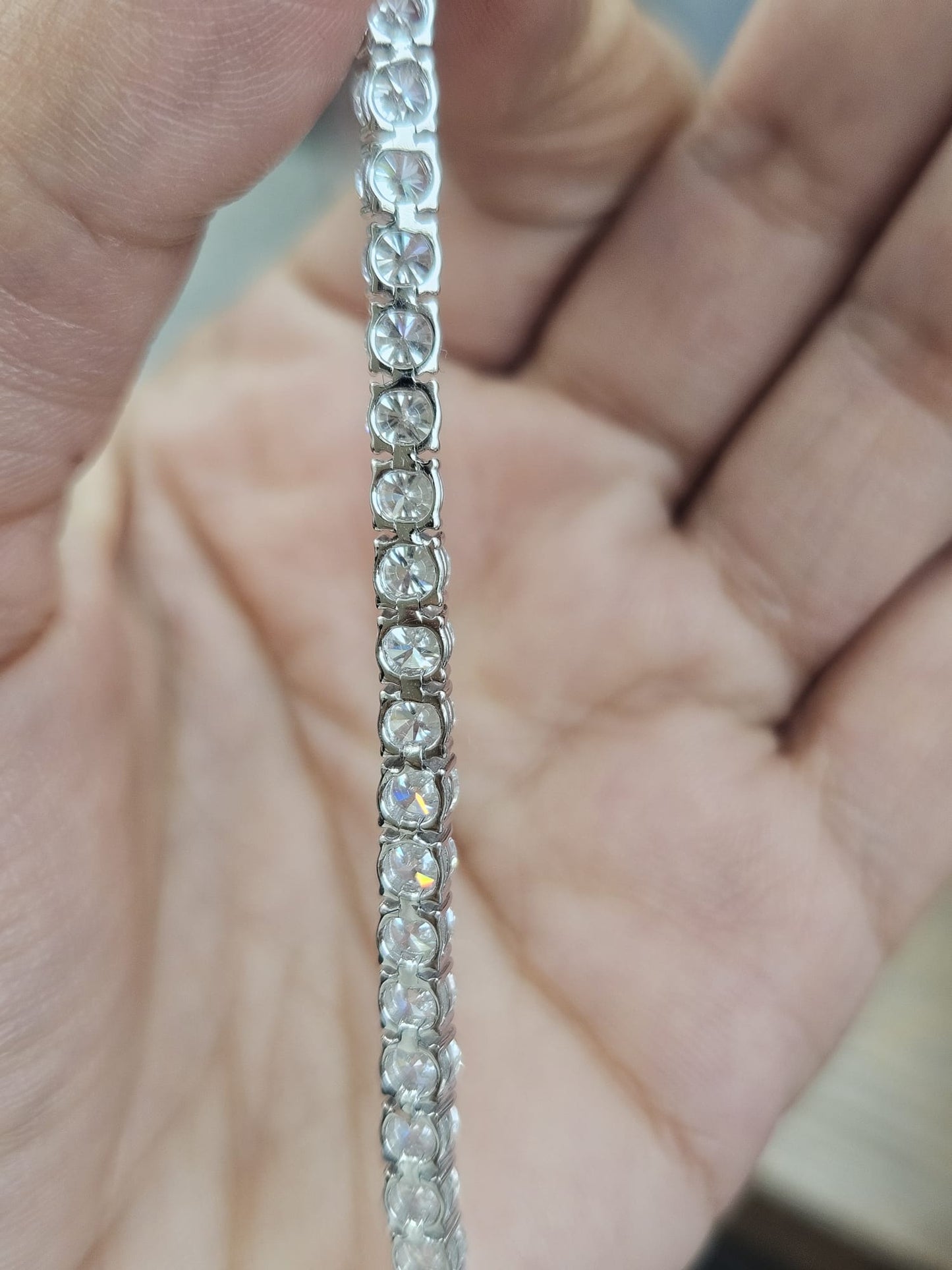 18K White Gold 8.95cttw Lab Diamond 7" Tennis Bracelet