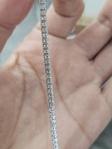 18K White Gold 2.86cttw Lab Diamond 7" Tennis Bracelet