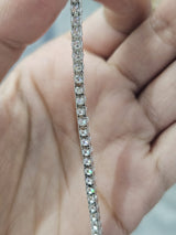 18K White Gold 5.21cttw Lab Diamond 7" Tennis Bracelet