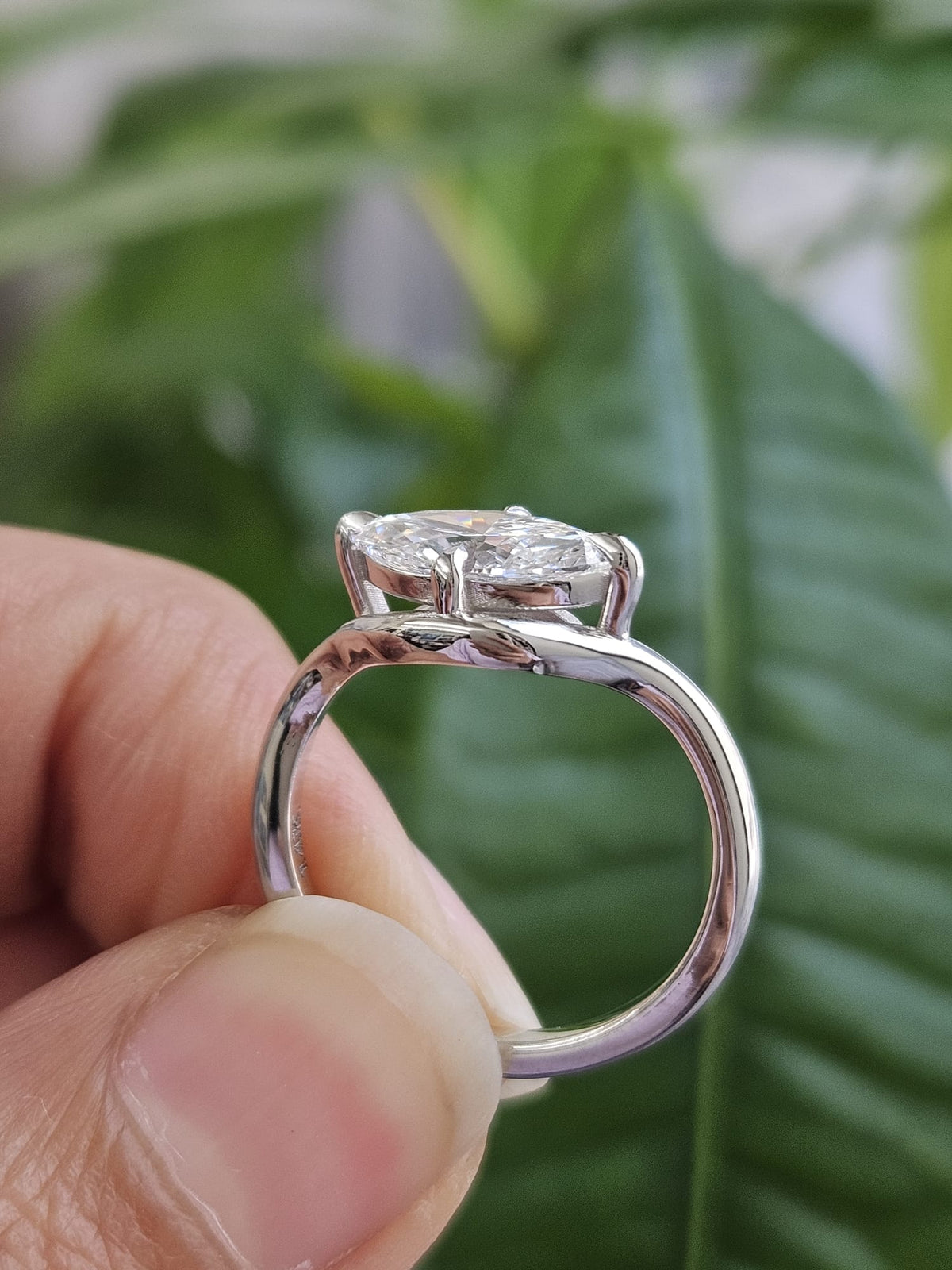 1ct Marquise Shape Lab Diamond Ring