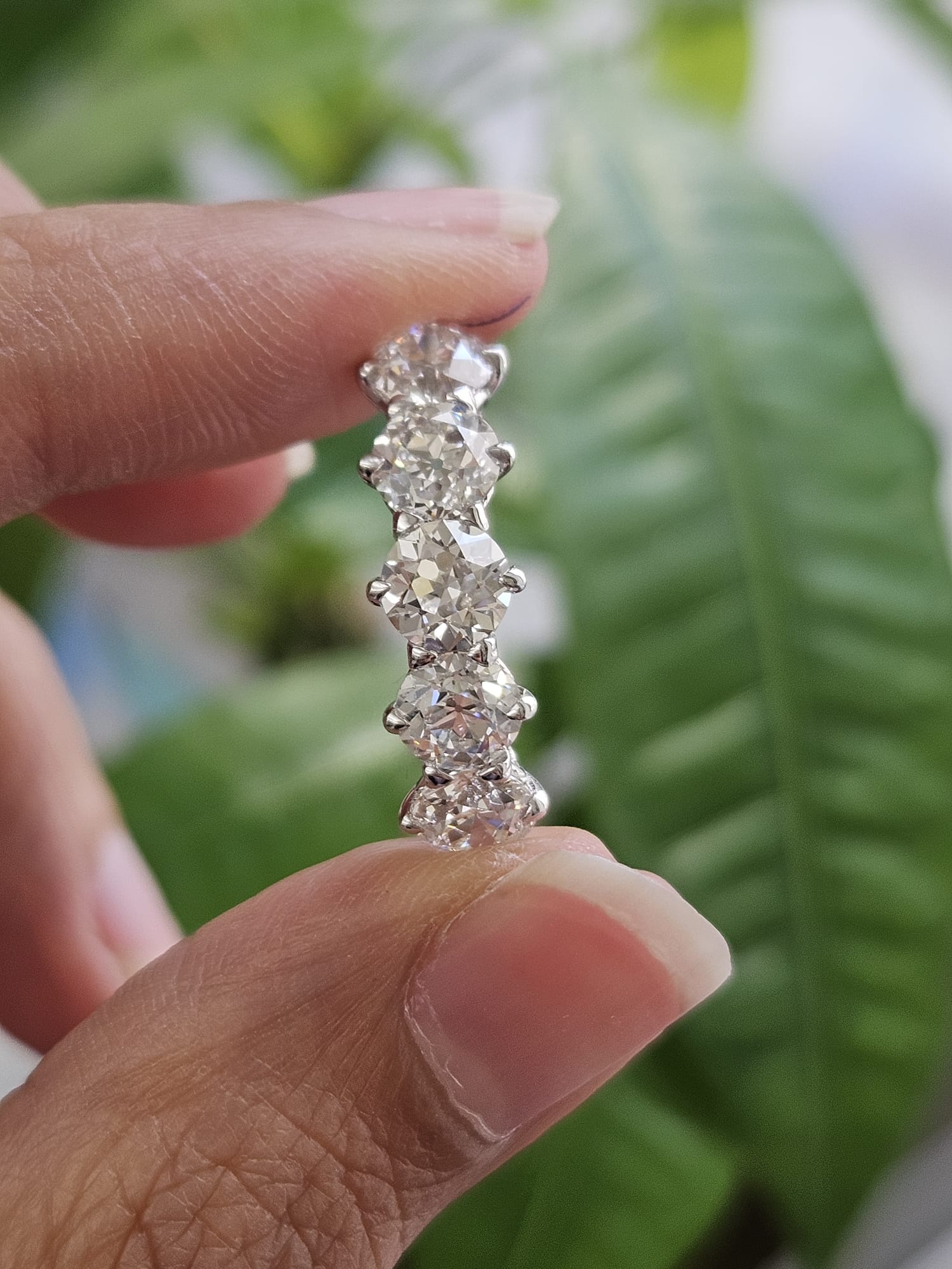 2.64cttw 5 Stone OEC Lab Diamond Ring