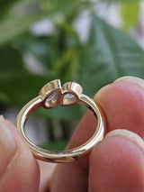 0.51cttw Yelllow Gold Natural Sapphire Ring