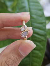0.51cttw Yelllow Gold Natural Sapphire Ring