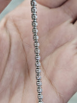 5.22cttw White Gold Lab Diamond 7" Bracelet