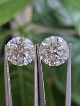 IGI 2.52CT + 2.54CT ROUND PAIR E VVS2